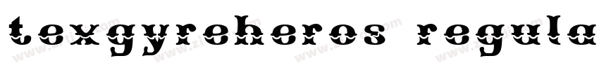 texgyreheros regular字体转换